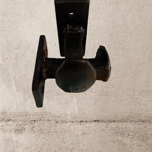 Industrial Railroad Spike Black Metal Wall Hook